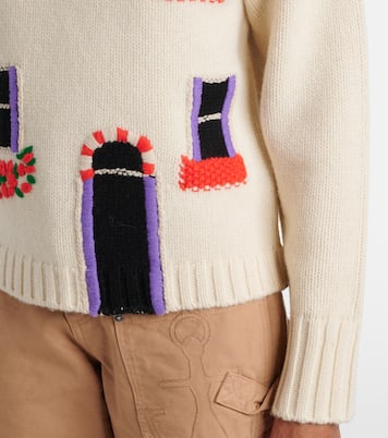 Polo in lana con intarsi | JW Anderson