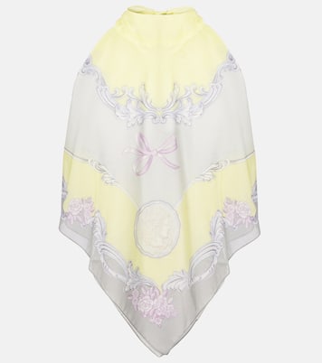 Top Medusa Cameo in cotone e seta | Versace