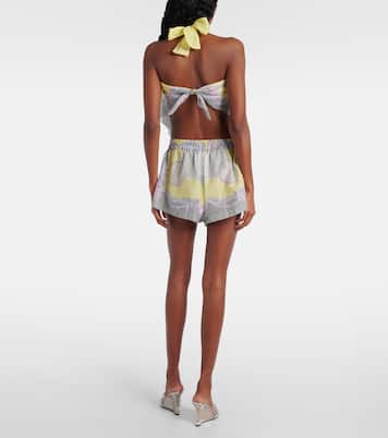 Top Medusa Cameo in cotone e seta | Versace