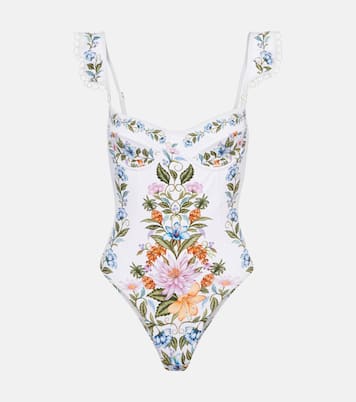 Costume intero Sweet Bloom con volant | Farm Rio