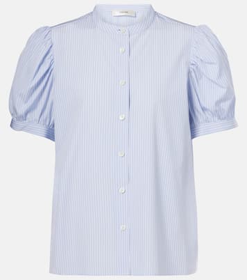 Top The Gathered in chambray di cotone | Frame