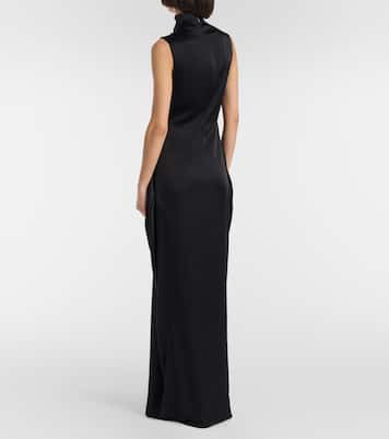 Abito lungo in raso | Stella McCartney