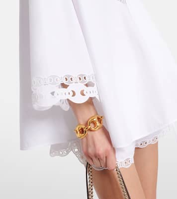 Blusa Marina Chain de popelín de algodón | Gucci