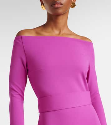 Sabina off-shoulder gown | Solace London