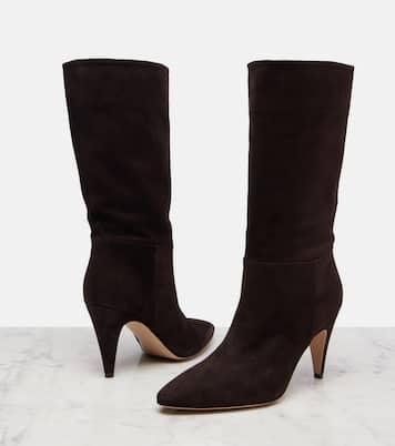 Stiefel 85 aus Veloursleder | Gianvito Rossi