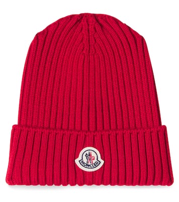 Logo virgin wool beanie | Moncler Enfant