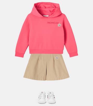 Felpa in jersey di cotone con logo ricamato | Moncler Enfant