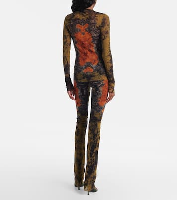 Médallion printed mesh top | Jean Paul Gaultier