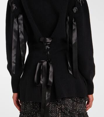 Embellished wool-blend cardigan | Simone Rocha