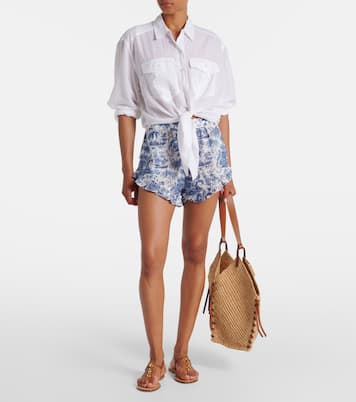 Shorts Boyana en toile de algodón | Staud