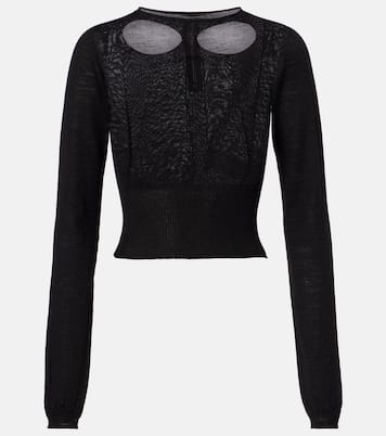Cutout virgin wool sweater | Rick Owens