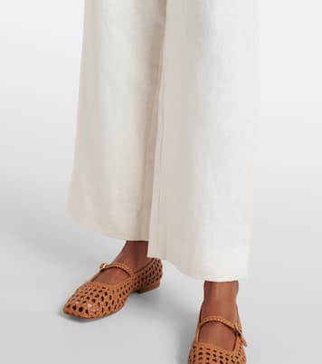 Noelle linen wide-leg pants | Posse