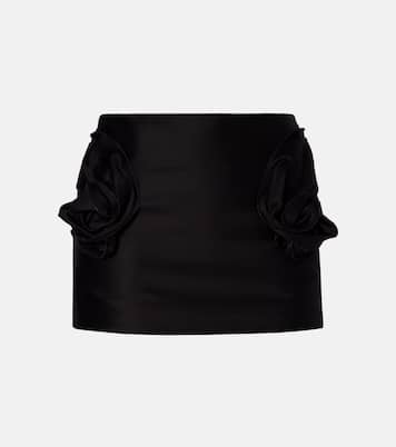 Floral-appliqué cotton miniskirt | Magda Butrym