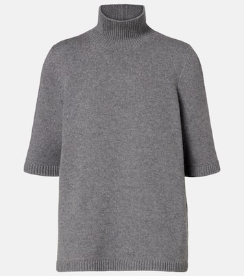 Knitted cashmere-blend turtleneck top | Alaïa