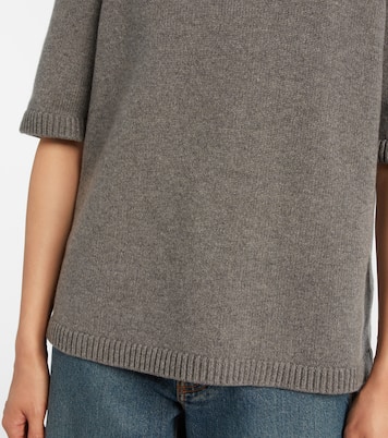 Knitted cashmere-blend turtleneck top | Alaïa