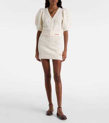 Pointelle wool and cashmere cardigan | Chloé