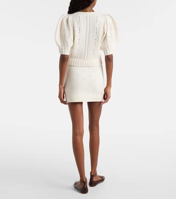 Pointelle wool and cashmere cardigan | Chloé