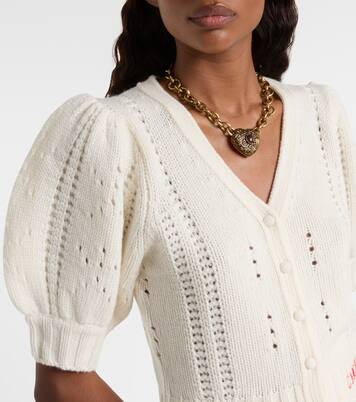 Pointelle wool and cashmere cardigan | Chloé