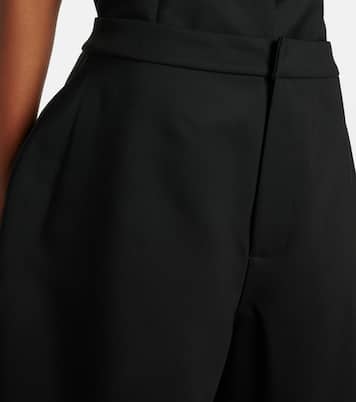 High-rise crêpe barrel-leg pants | Róhe