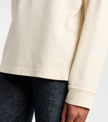 Faithful silk jersey polo sweater | Khaite