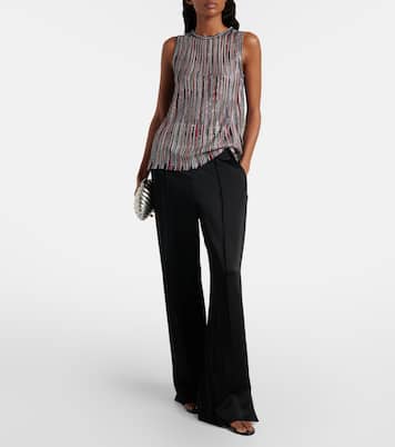 Sequined striped lamé top | Missoni