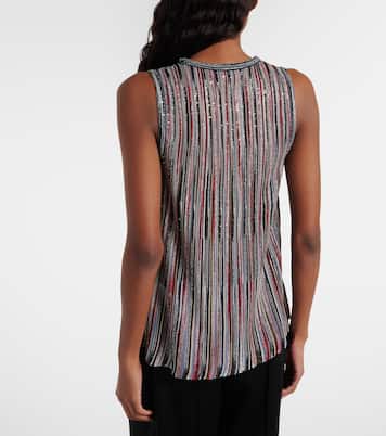 Sequined striped lamé top | Missoni