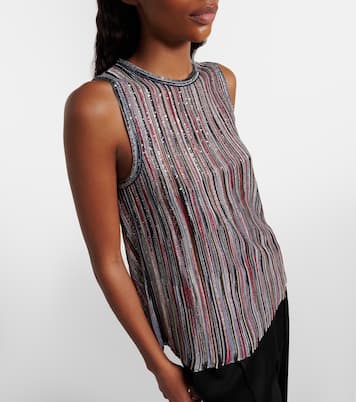 Sequined striped lamé top | Missoni