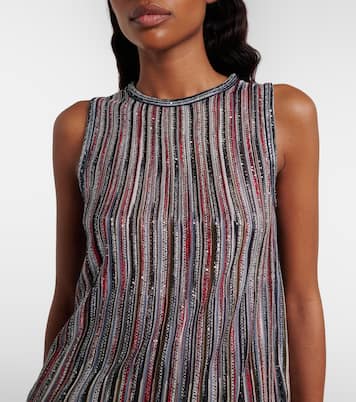Sequined striped lamé top | Missoni