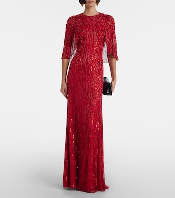 Robe longue Violetta à ornements | Jenny Packham