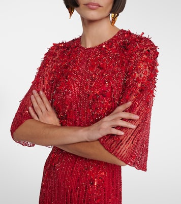 Robe longue Violetta à ornements | Jenny Packham