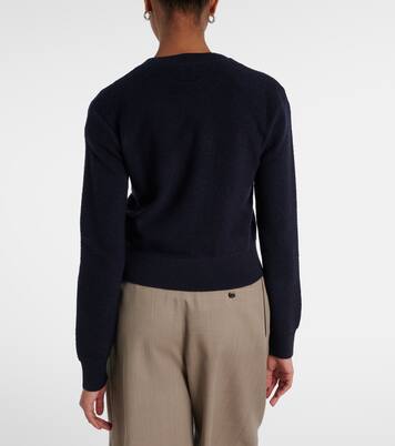 Logo embroidered wool sweater | Loewe