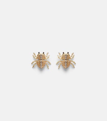 Araignée 9kt gold earrings with gemstones | Yvonne Léon