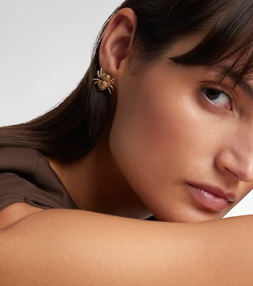 Araignée 9kt gold earrings with gemstones | Yvonne Léon