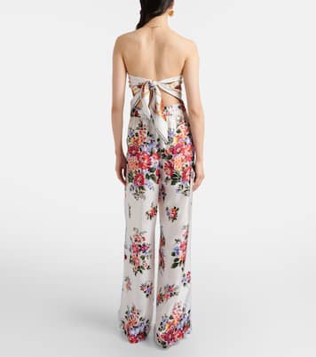 Floral silk wide-leg pants | Dolce&Gabbana