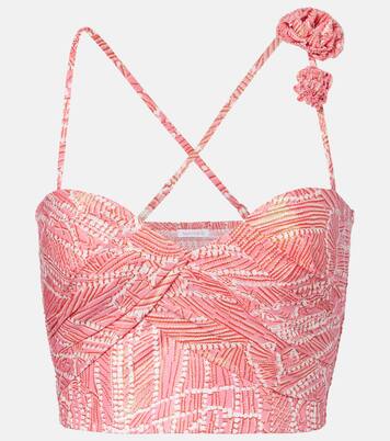 Cropped-Top Palmire aus einem Baumwollgemisch | Poupette St Barth