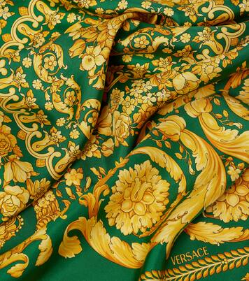 Barocco silk twill scarf | Versace