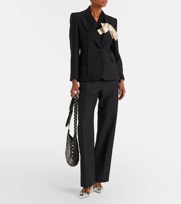 Rockstud 100 embellished leather pumps | Valentino Garavani