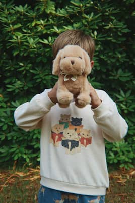 Spotty printed cotton jersey polo shirt | Konges Sløjd