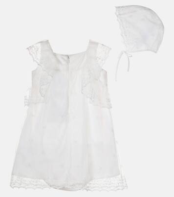 Baby Set aus Kleid, Höschen und Mütze aus Baumwolle | Chloé Kids