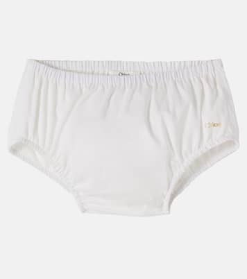 Baby Set aus Kleid, Höschen und Mütze aus Baumwolle | Chloé Kids