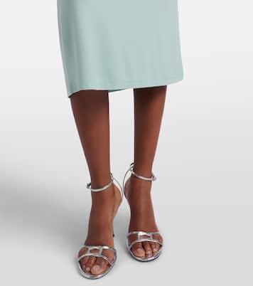 Asymmetric jersey midi dress | Mugler