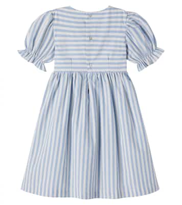 Luciana bow-detail striped dress | La Coqueta
