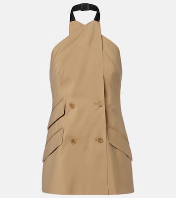 Nuraghe halterneck wool and silk vest | Max Mara