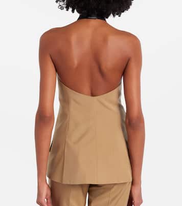 Nuraghe halterneck wool and silk vest | Max Mara