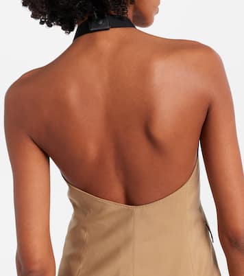 Nuraghe halterneck wool and silk vest | Max Mara