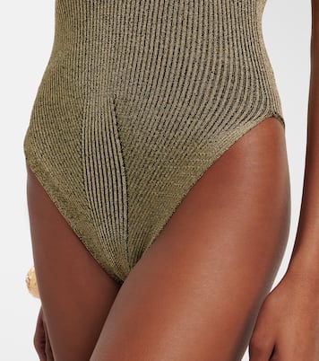 Embellished halterneck lamé bodysuit | Roberto Cavalli