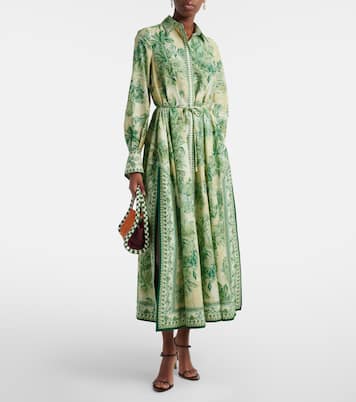 Hemdblusenkleid Sara aus Baumwolle und Seide | Alémais