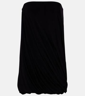 Strapless jersey minidress | Norma Kamali