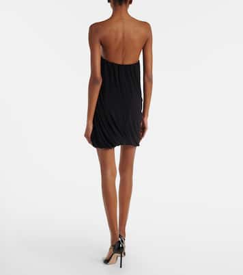 Strapless jersey minidress | Norma Kamali
