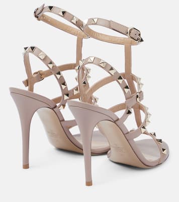 Sandalen Rockstud 105 aus Leder | Valentino Garavani